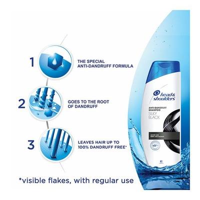 Head & Shoulder Anti Dandruff Shampoo Silky Black 180 ml - Shampoos