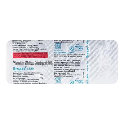 Breaze L Kid Tablet 10'S - Allergies-Ant