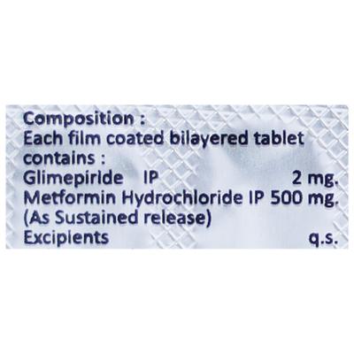 AXIGLIM M 2mg Tablet 10's - Diabetes-Ant