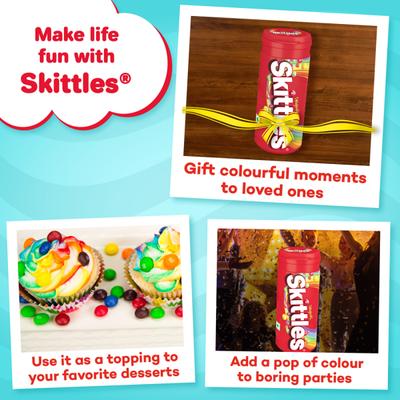 Skittles Original Candies Pouch - Fruit Flavour 33.6 gm - Nutritional Bars
