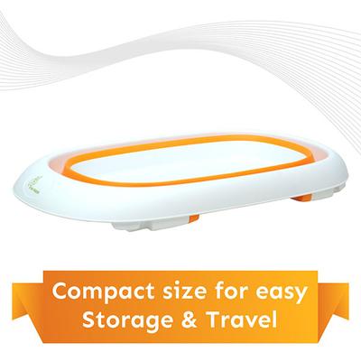 R for Rabbit Bubble Double Elite Baby Bath Tub - Orange - Bathing Essentials