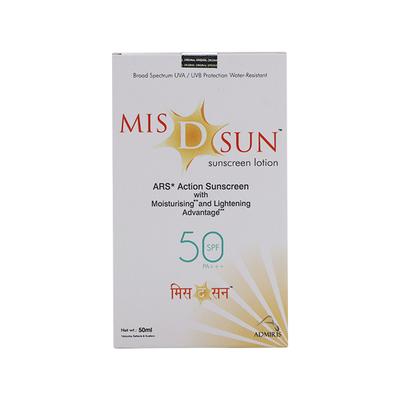 MIS D SUN SPF 50 PA+++ SUNSCREEN Lotion 50ml - Sunscreen Preparations-Oth