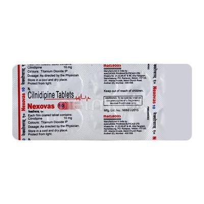 Nexovas 10mg Tablet 10'S - Hypertension-Cal