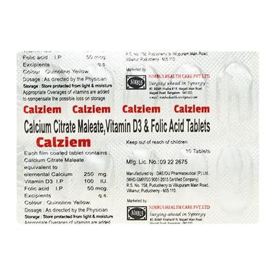 CALZIEM Tablet 10's - Supplements-Vam