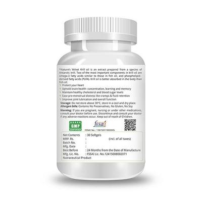 Natures Velvet Krill Oil 500 mg Softgels 60's - Speciality Medicines