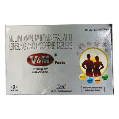 V & M FORTE Tablet 10's - Supplements-Ent