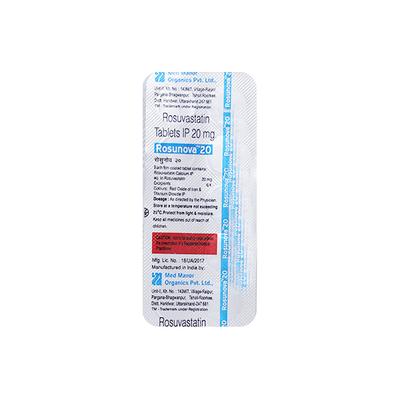 ROSUNOVA 20MG TABLET 10'S - High Cholesterol-Dys