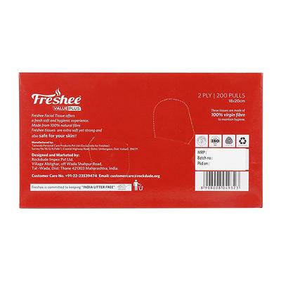 Freshee Value Plus 2 Ply Facial Tissues (Pack of 2) - Facial Wipes & Tissues