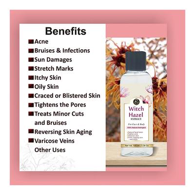 Avnii Witch Hazel Extract Liquid 100 ml - Lotions & Creams