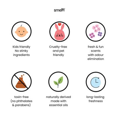 Smeltt Natural Room Spray - Peachy Rose 180 ml - Air Fresheners