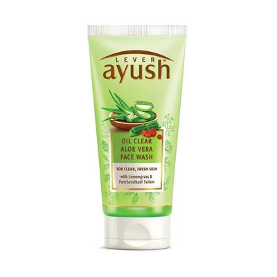 Lever Ayush Oil Clear Face Wash - Aloe Vera 50 gm - Face Wash & Cleansers