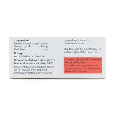 Telma 20mg Tablet 15'S - Hypertension-Ang
