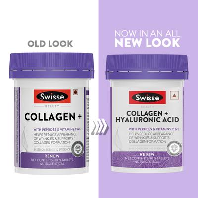 Swisse Beauty Collagen + Hyaluronic Acid Tablet 30's - Hair & Skin