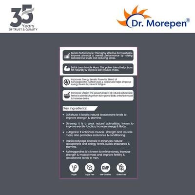 Dr. Morepen Testosterone Booster Tablet - Men 60's - Sexual Care