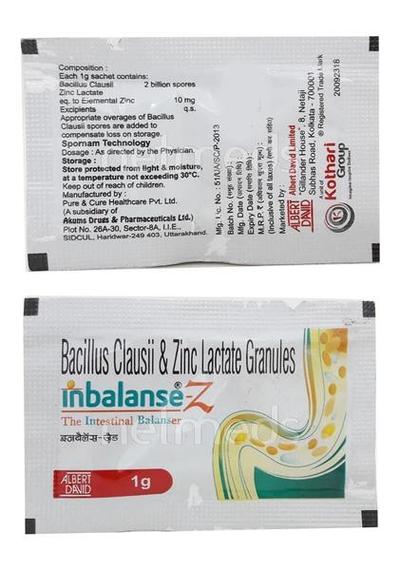 Inbalanse Z 1gm Granule 1's - Supplements-Sup