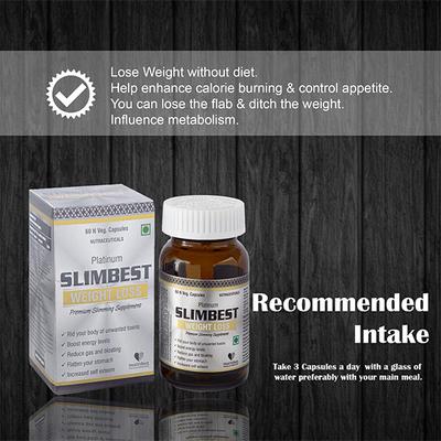 HealthBest Platinum Slimbest Weight Loss Capsule 60's - Multi-Vitamins