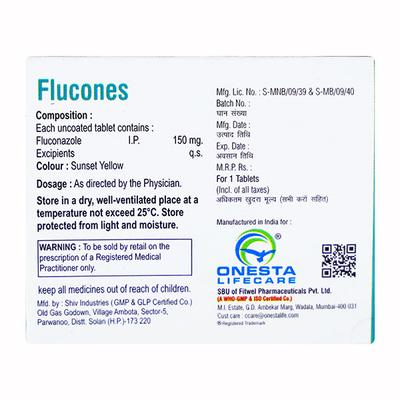 FLUCONES Tablet 1's - Fungal Infections-Anf