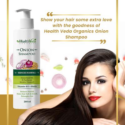 Health Veda Onion Shampoo 200 ml - Shampoos