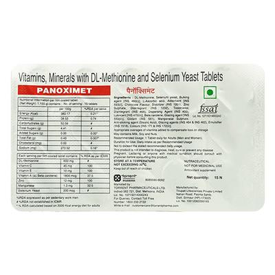 PANOXIMET Tablet 15's - Supplements-Sup