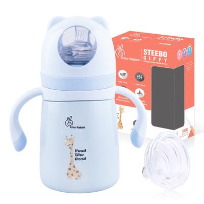 R For Rabbit Steebo Giffy Spout Cup 300ml - Blue - Feeding & Nursing