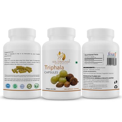 Goldenacacia Herrbals Triphala 500 mg Capsule 240's - Pure Herbs