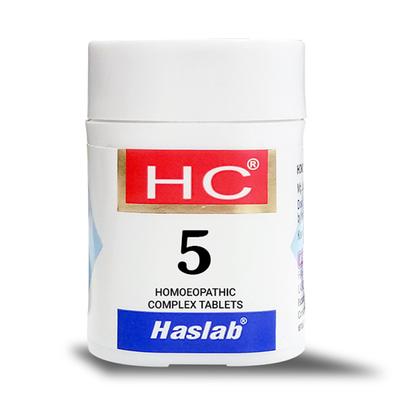 Haslab HC 5 (Homeopathic Complex) Tablet 20 gm - Homeopathic Complex Tablet