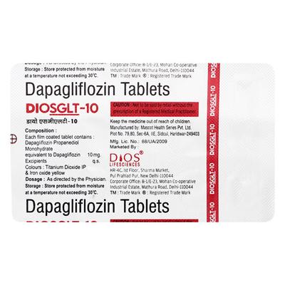 DIOSGLT 10 Tablet 15's - Diabetes-Ant