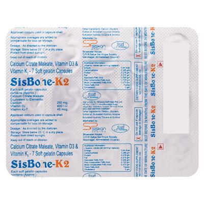 SISBONE K2 Capsule 15's - Supplements-Vam
