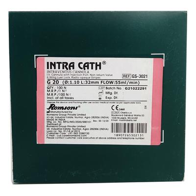 Romsons Intra Cath - 2 (20G) (GS-3021) - Catheters & Tubes