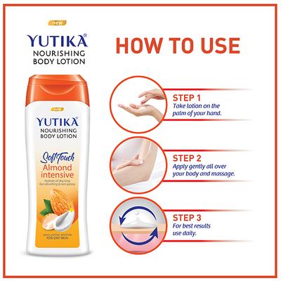 Yutika Soft Touch Nourishing Body Lotion - Almond Intensive 300 ml - Lotions & Creams