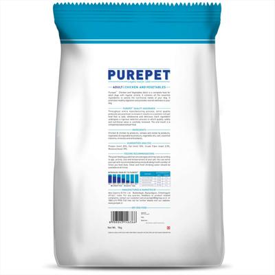 Purepet Chicken & Veg Adult Dog Food 9000 gm - Petfood