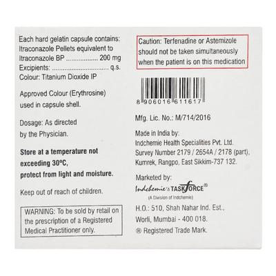 Indizole 200mg Capsule 4'S - Fungal Infections-Anf