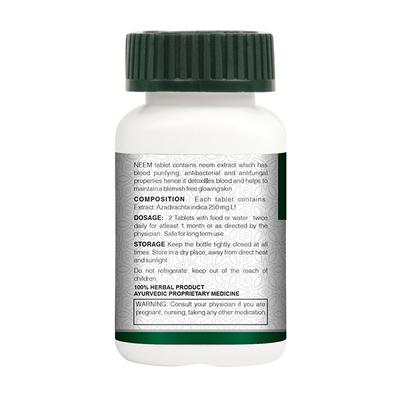 Vogue Wellness Neem Tablet (Pack of 3 x 60's) - Pure Herbs