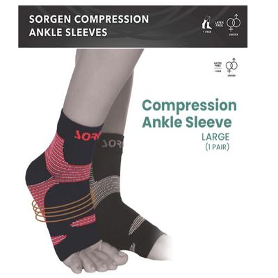 Sorgen Compression Ankle Sleeves - Large 1's - Ankle/Foot Supports
