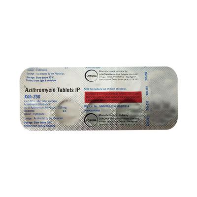 XITH 250 Tablet 10's - Bacterial Infections-Mac