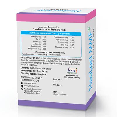 NeoLact MMF Powder (Pack of 10 x 1 gm) - Baby And Infant Supplements