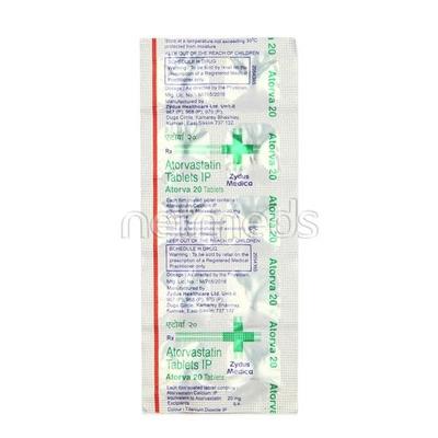 Atorva 20mg Tablet 10'S - High Cholesterol-Dys