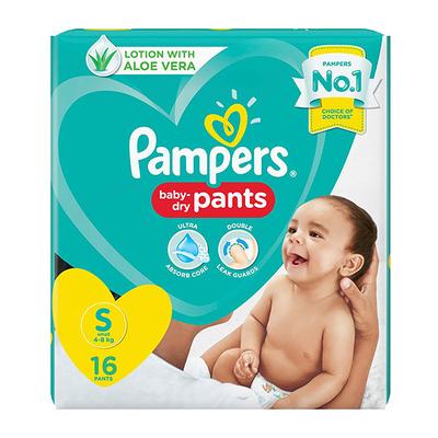 Pampers Baby-Dry Pants (S) 16's - Diapers & Wipes