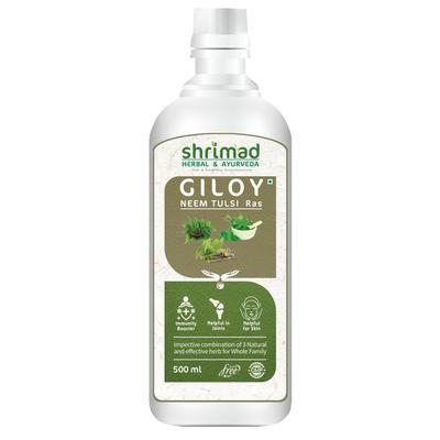 Shrimad Giloy Neem Tulsi Ras (Sugar Free) 500 ml - Giloy