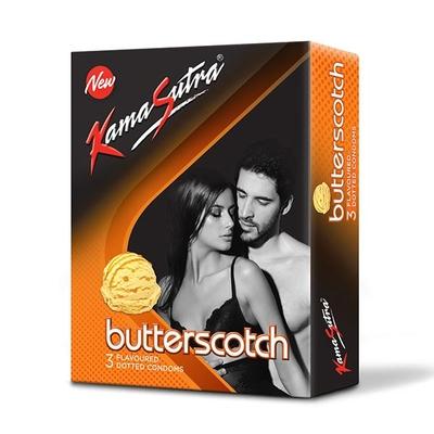 Kamasutra Condoms - Butterscotch 3's - Plain/Flavoured Condoms