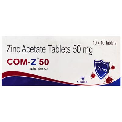 COM Z 50 Tablet 10's - Supplements-Vam