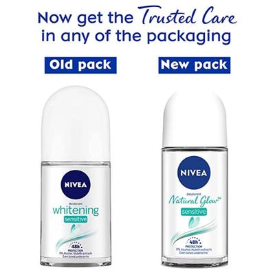 Nivea Roll-On Deodorant - Natural Glow Sensitive 25 ml - Deodorants/Roll-Ons