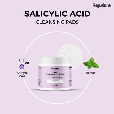 Rejusure 1.4% Salicylic Acid Cleaning Pads 25's - Face Wash & Cleansers