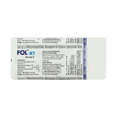 FOL XT Tablet 10'S - Iron Supplement/Anaemia-Vma