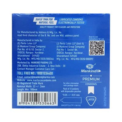 Manforce Epic Desire Super Thin Condoms - Skin Chocolate 3's - Plain/Flavoured Condoms