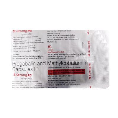 M STRONG PG Capsule 10's - Neuropathic Pain-Dru