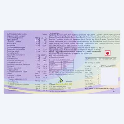 Diaprime Plus Tablet 10'S - Supplements-Vam