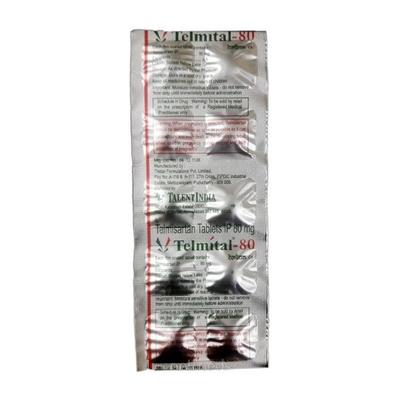Telmital 80mg Tablet 10'S - Hypertension-Ang