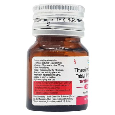 THYROGEAR 50mcg Tablet 100's - Hypothyroidism
