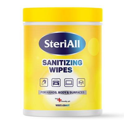 SteriAll Sanitizing Wipes (Pack of 2 x 50's) - Hand Sanitizer